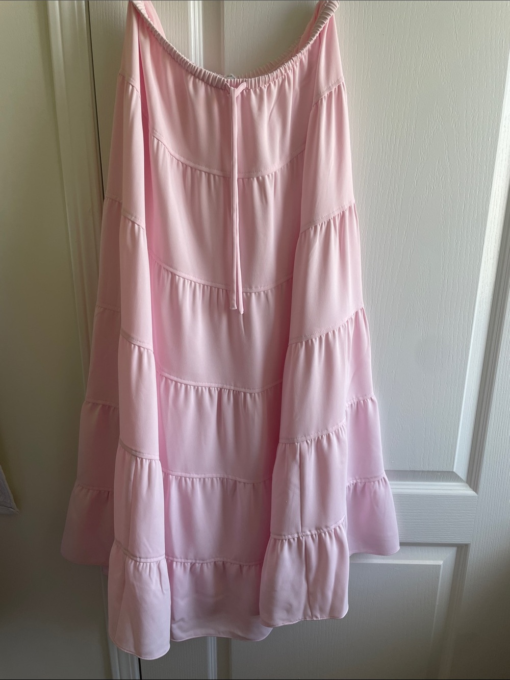 Aritzia Wilfred bouquet Soft Pink Tiered A-Line Skirt